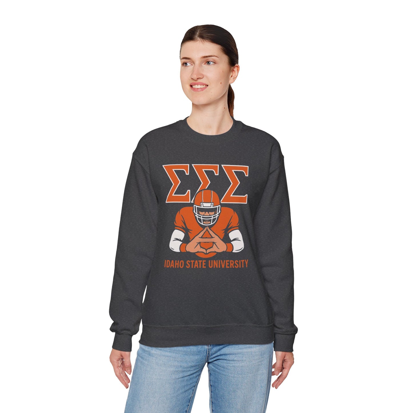 Tri Sigma Football Hand Sign Sweatshirt (ISU)
