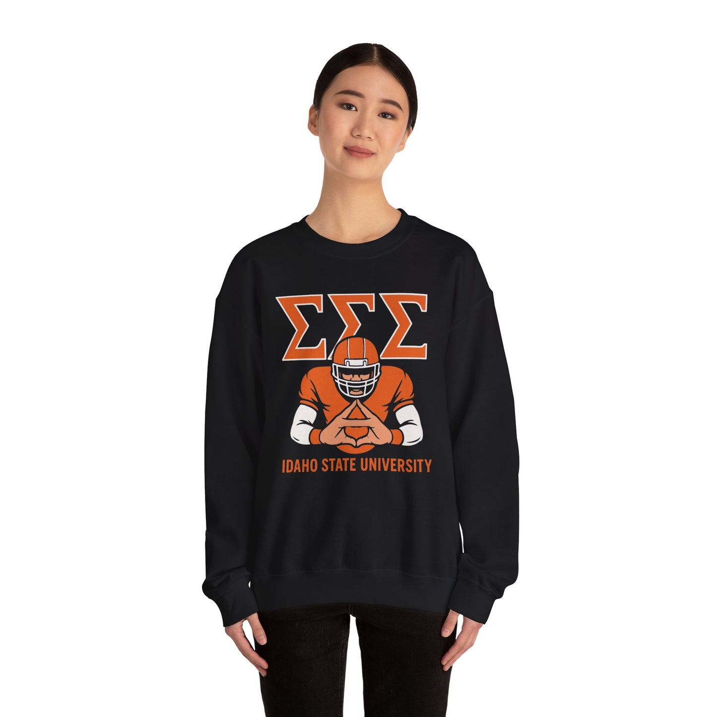 Tri Sigma Football Hand Sign Sweatshirt (ISU)