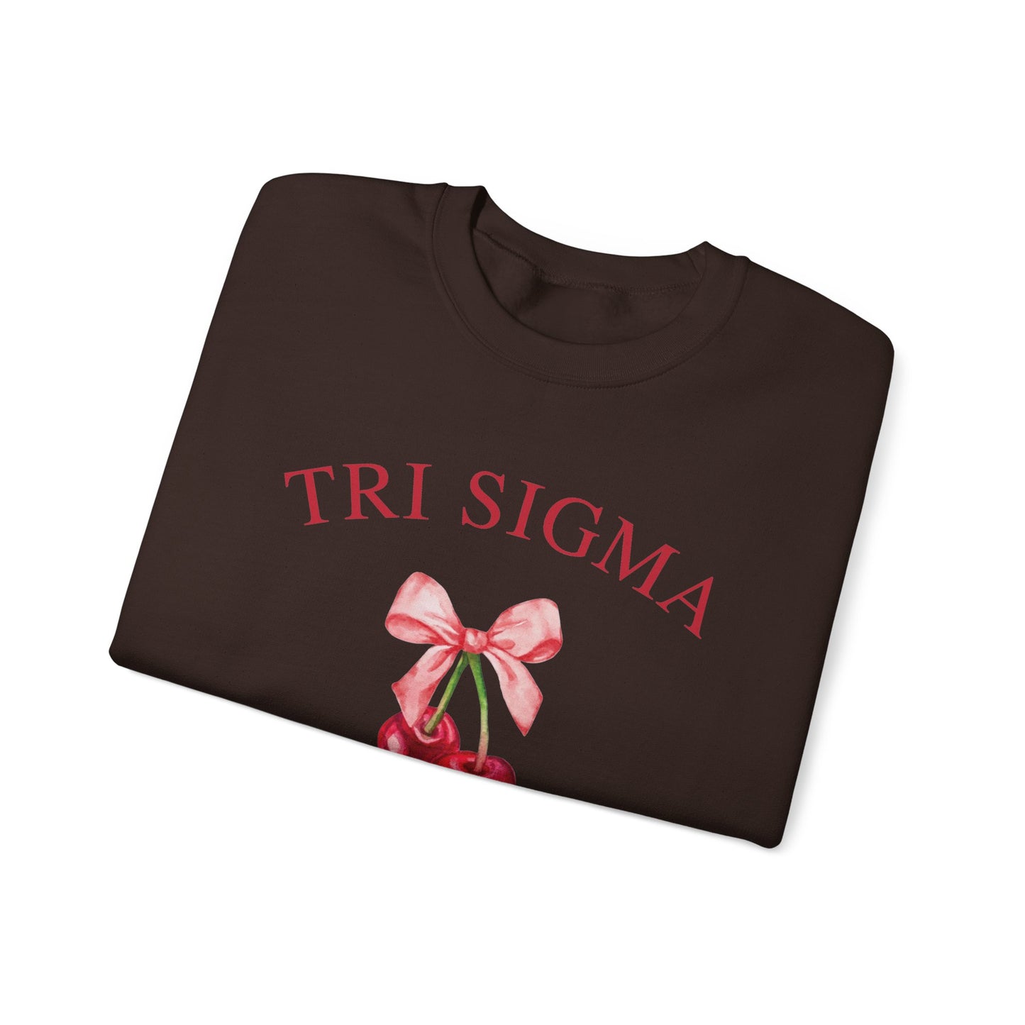 Tri Sigma Cherry Crewneck Sweatshirt