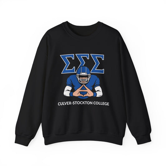 Tri Sigma Football Hand Sign Sweatshirt (CSC)