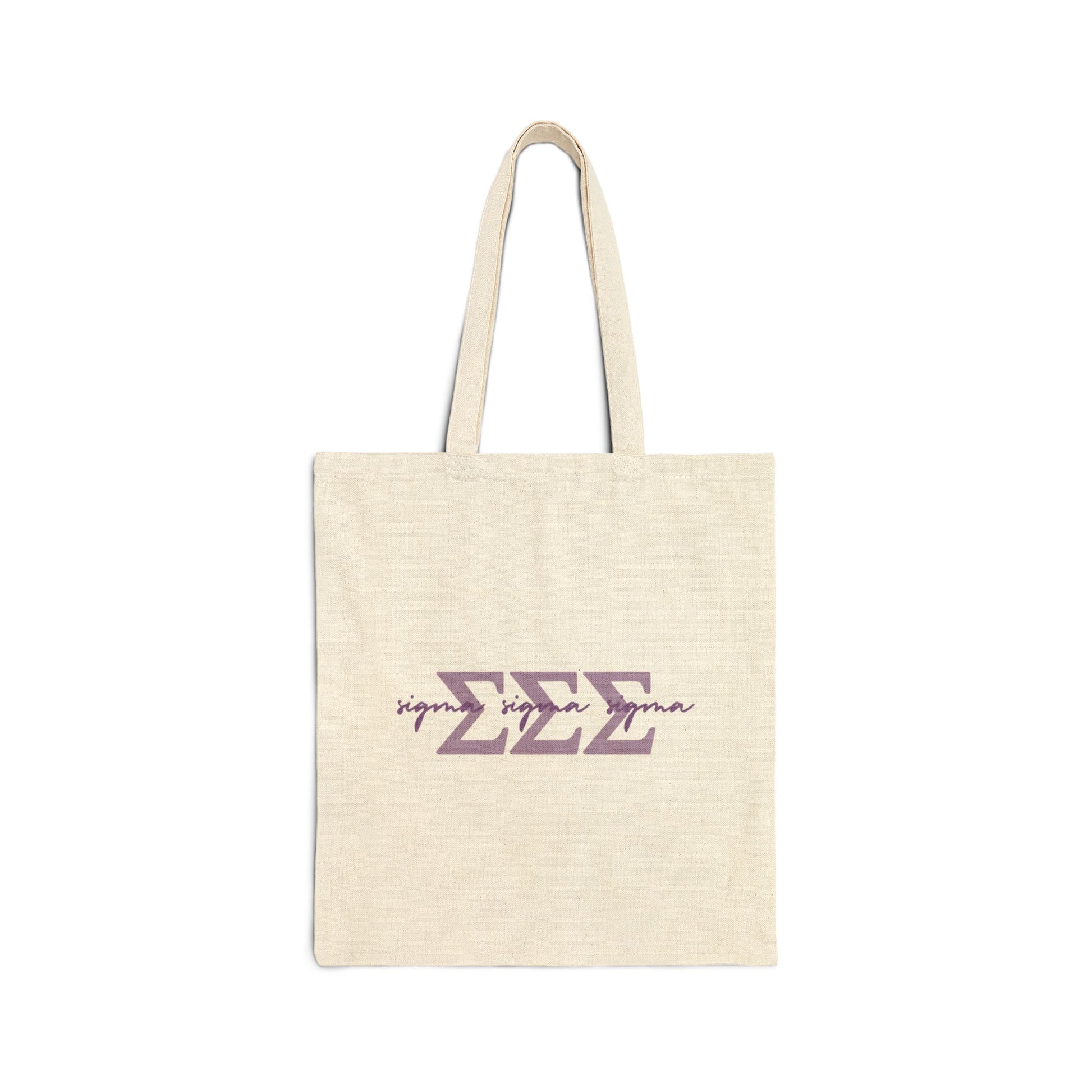 Simple Cursive Tri Sigma Tote Bag - Boots & Co.