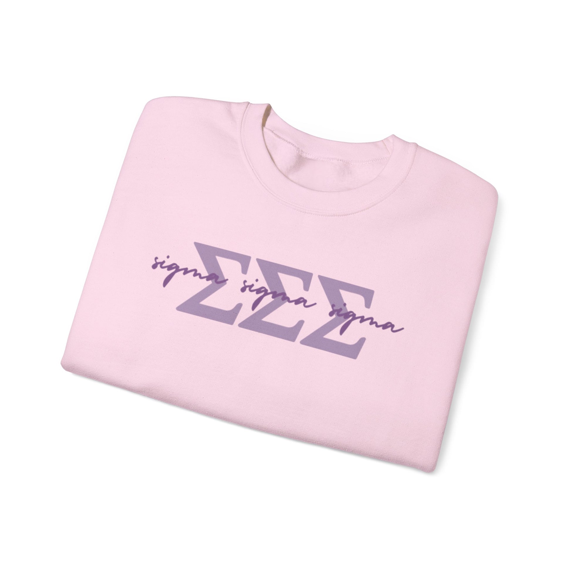 Simple Cursive Tri Sigma Crewneck - Boots & Co.