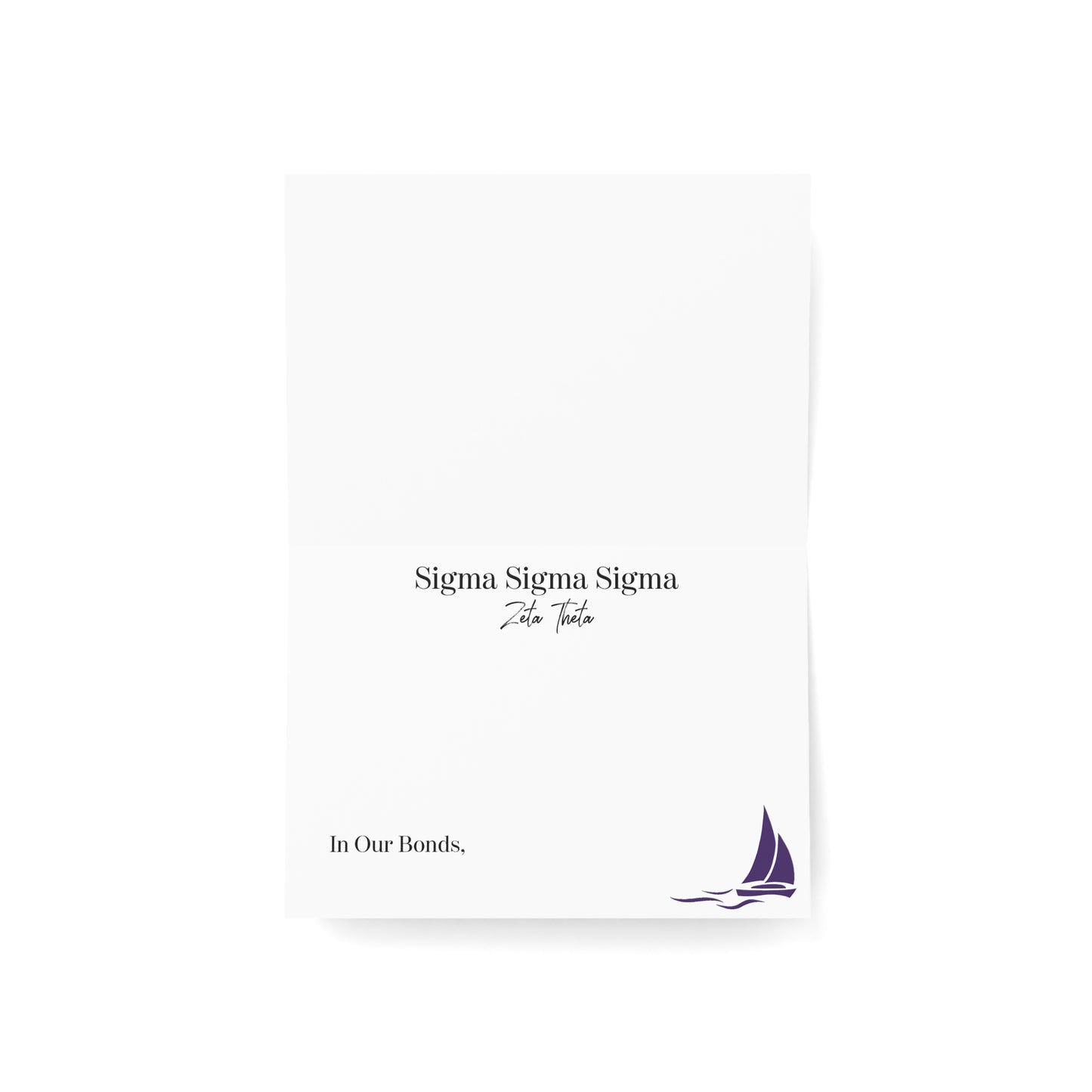 Tri Sigma Thank You Card - Boots & Co.