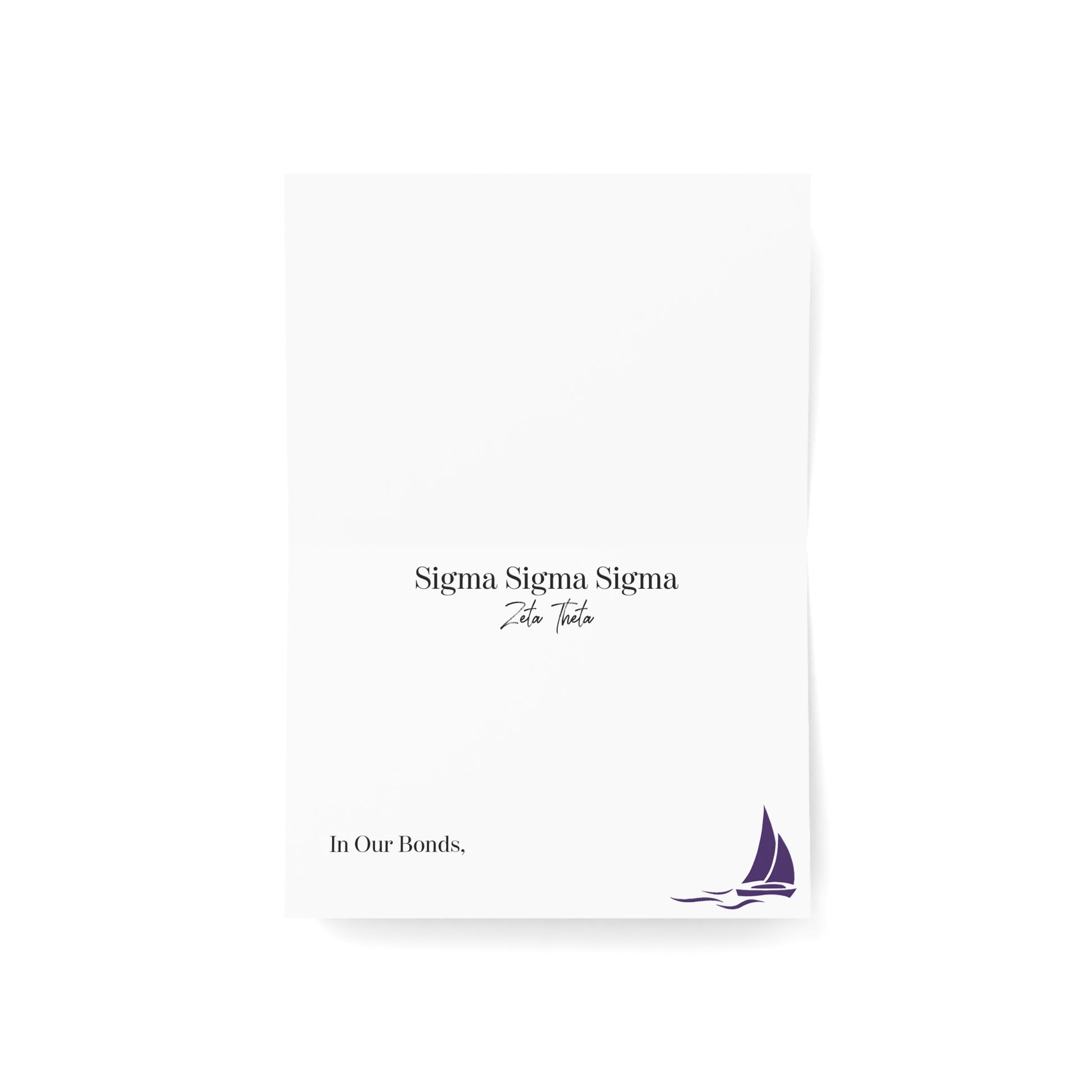 Tri Sigma Thank You Card - Boots & Co.