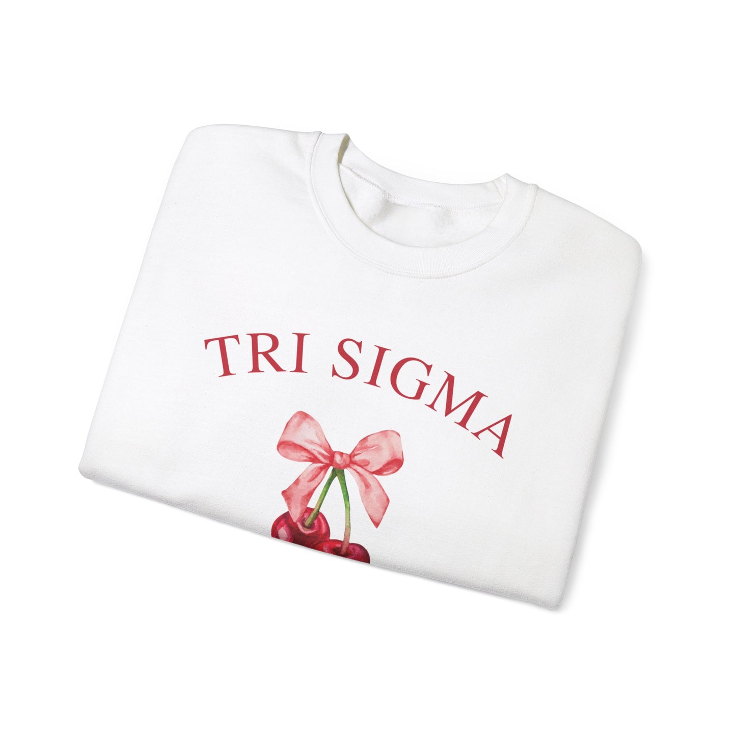 Tri Sigma Cherry Crewneck Sweatshirt