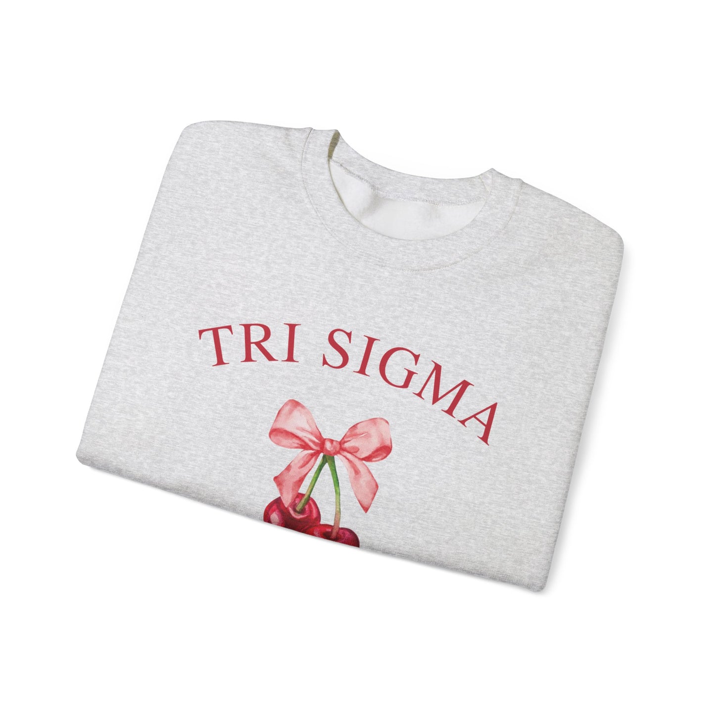 Tri Sigma Cherry Crewneck Sweatshirt