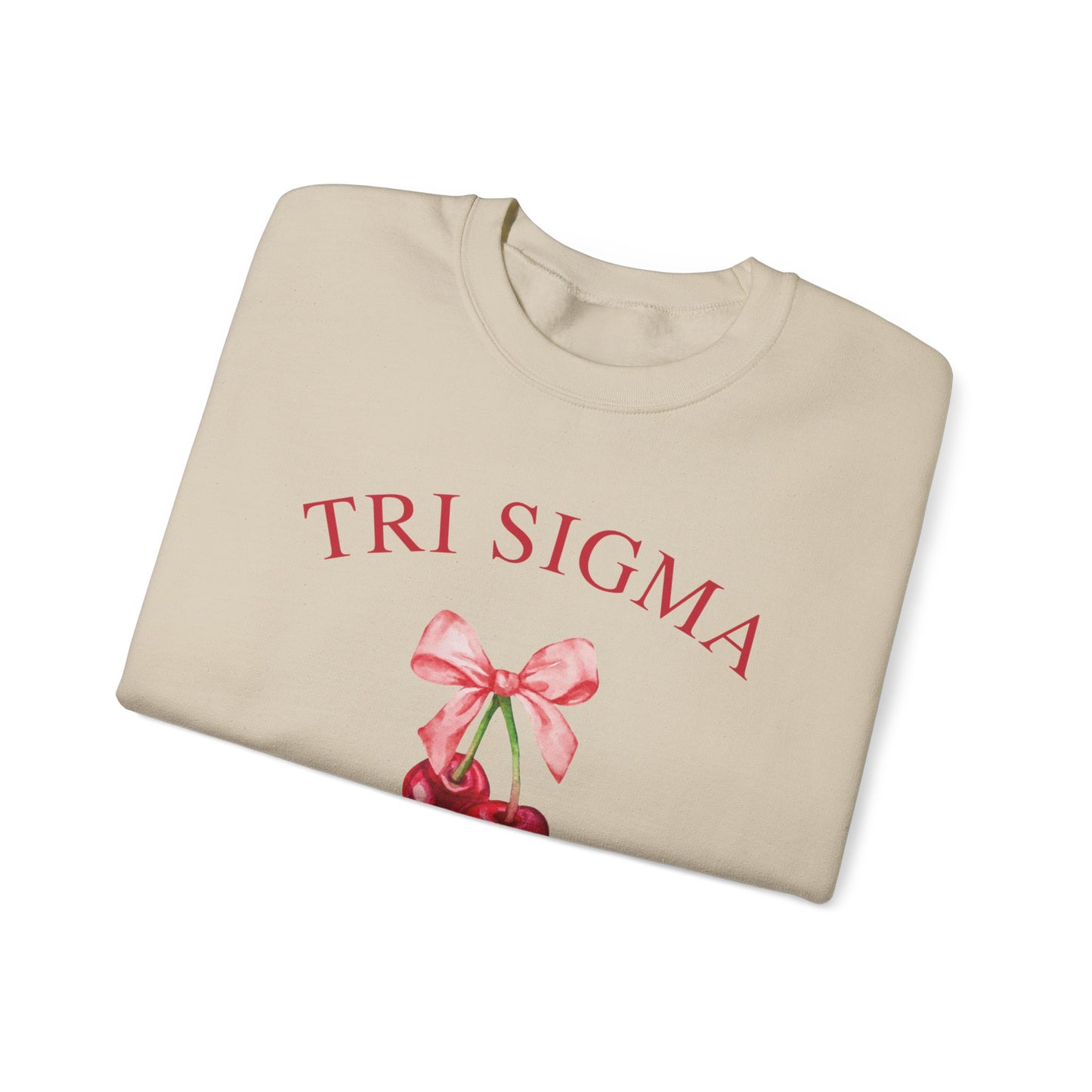 Tri Sigma Cherry Crewneck Sweatshirt