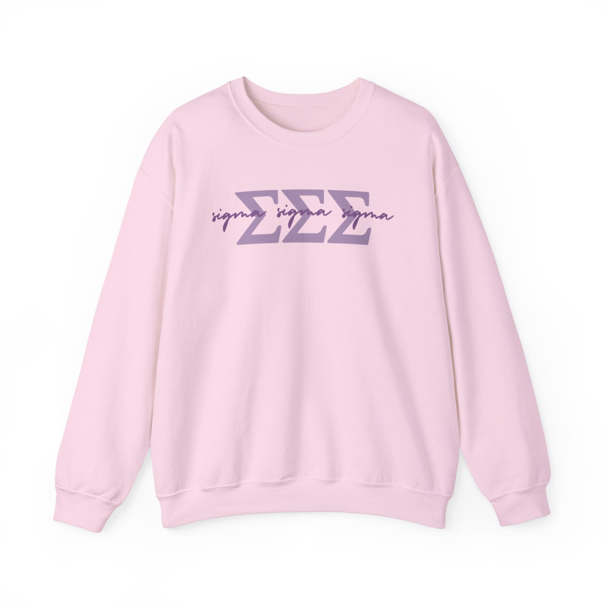 Simple Cursive Tri Sigma Crewneck - Boots & Co.