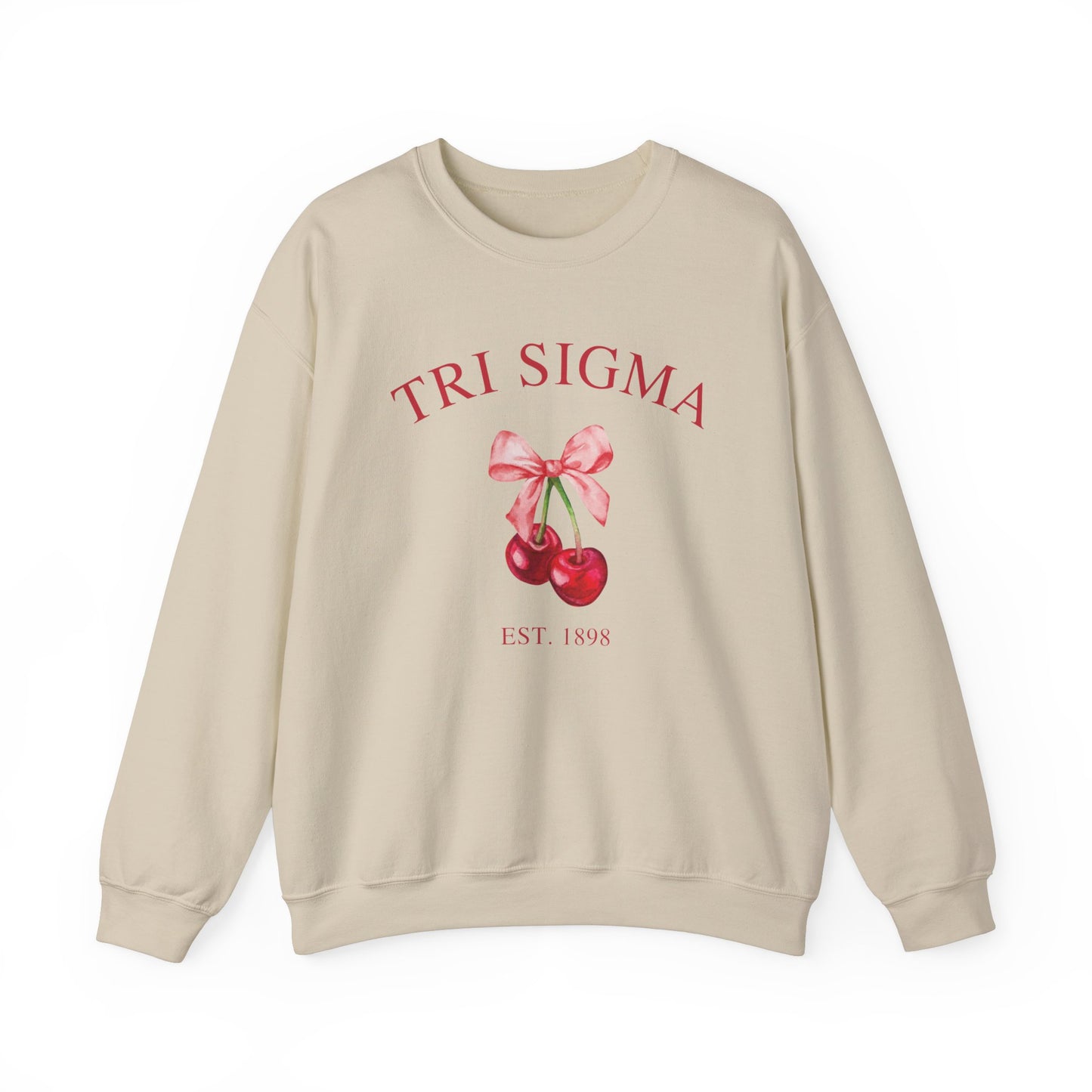 Tri Sigma Cherry Crewneck Sweatshirt