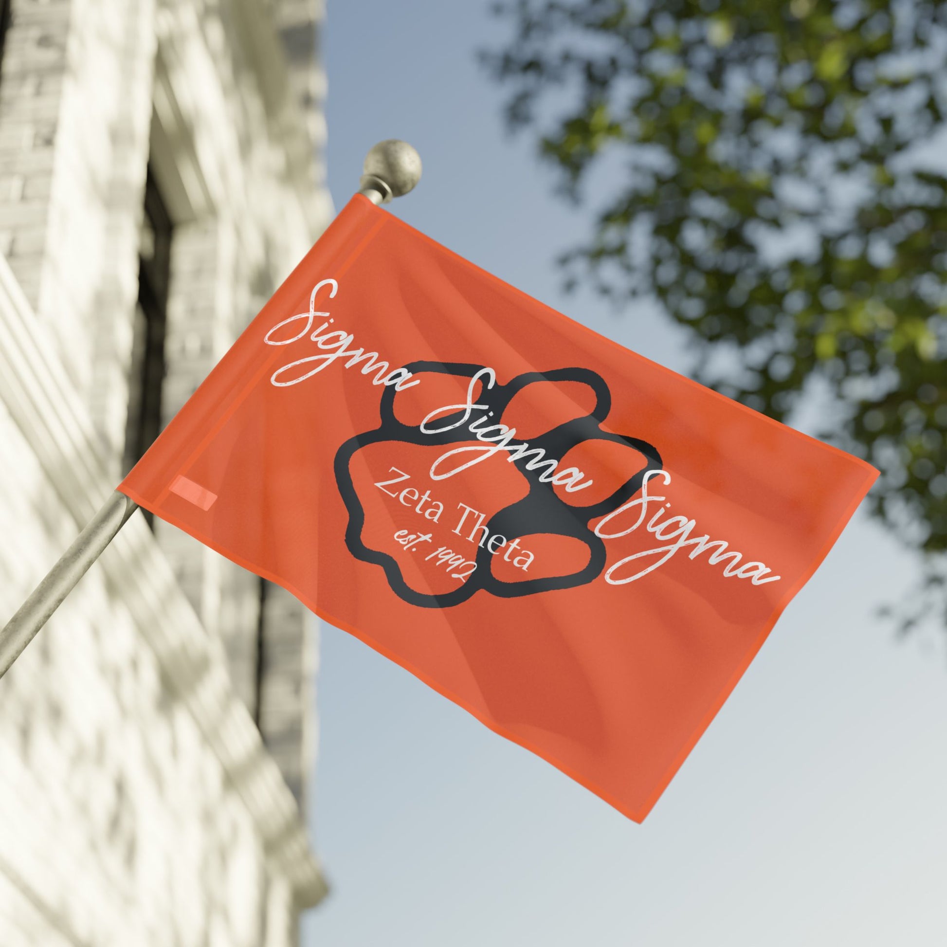 Idaho State Paw Tri Sigma Flag - Boots & Co.