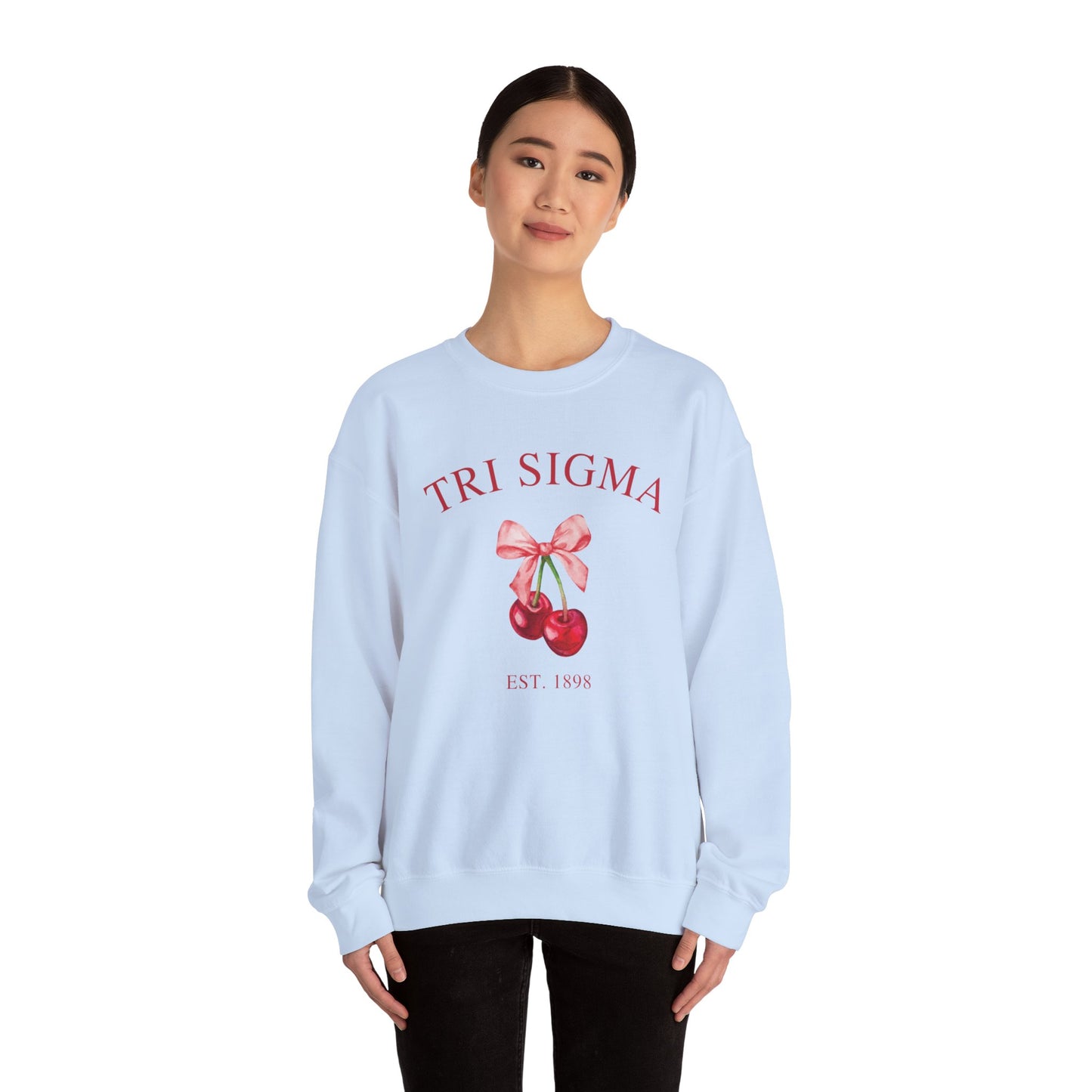 Tri Sigma Cherry Crewneck Sweatshirt