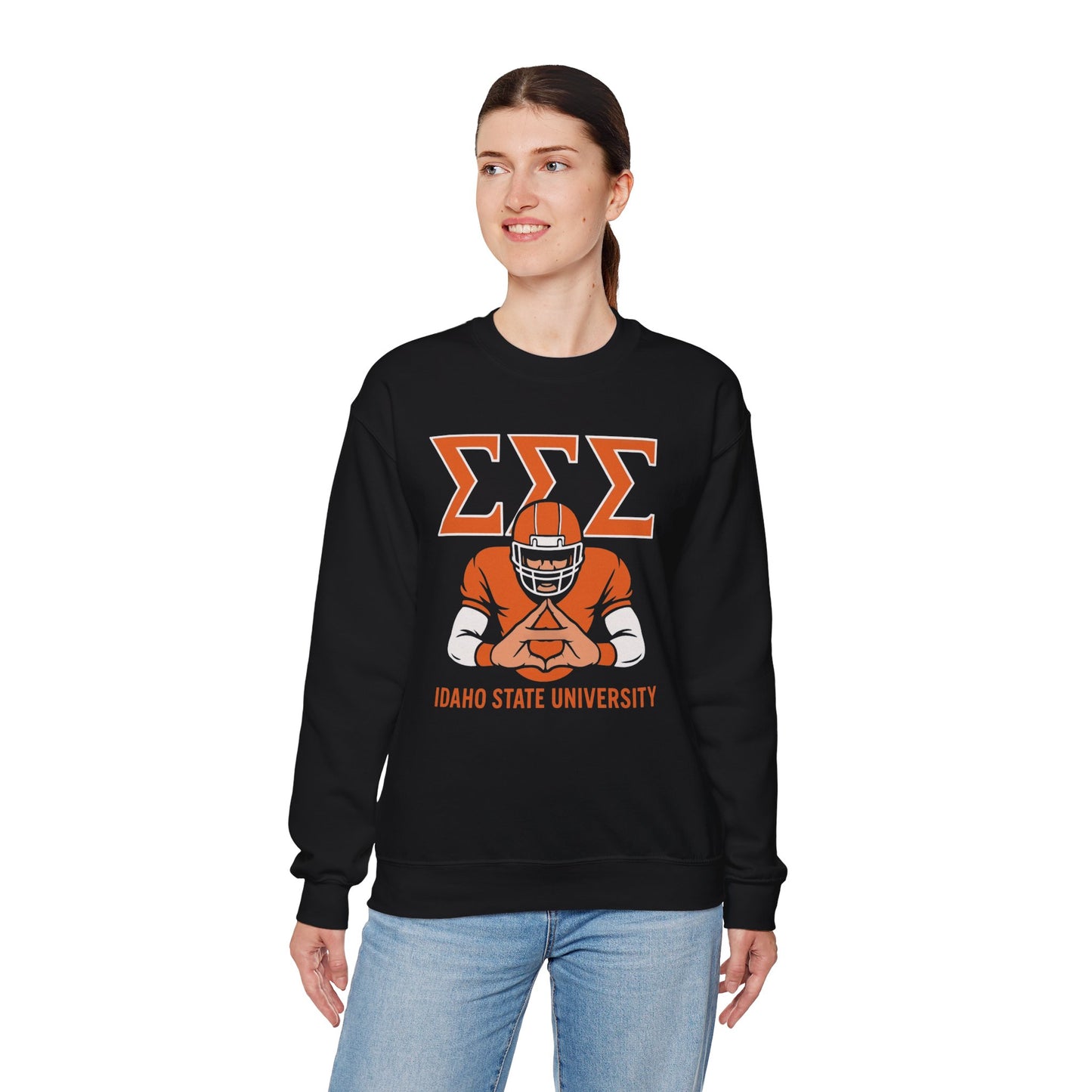 Tri Sigma Football Hand Sign Sweatshirt (ISU)