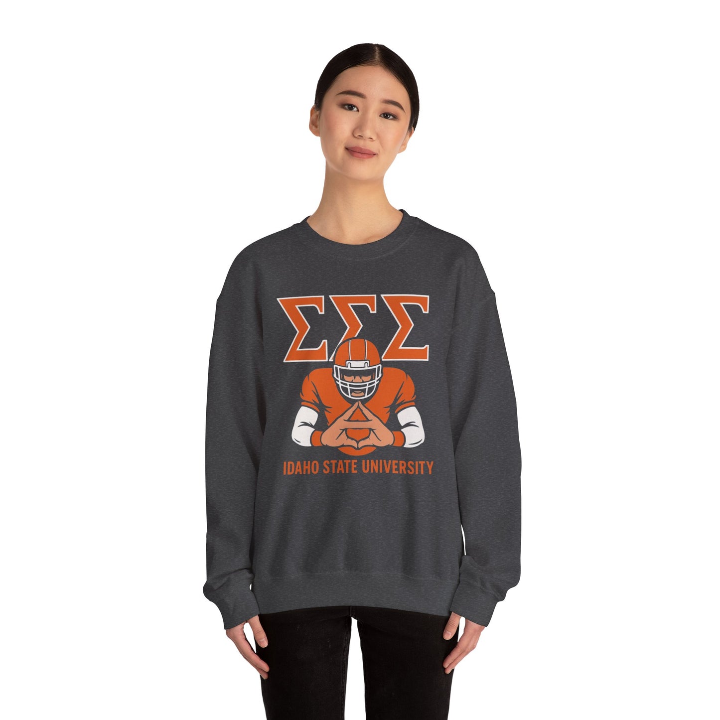 Tri Sigma Football Hand Sign Sweatshirt (ISU)