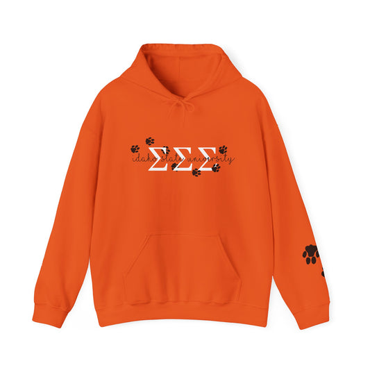 ISU Paw Print Tri Sigma Hooded Sweatshirt - Boots & Co.