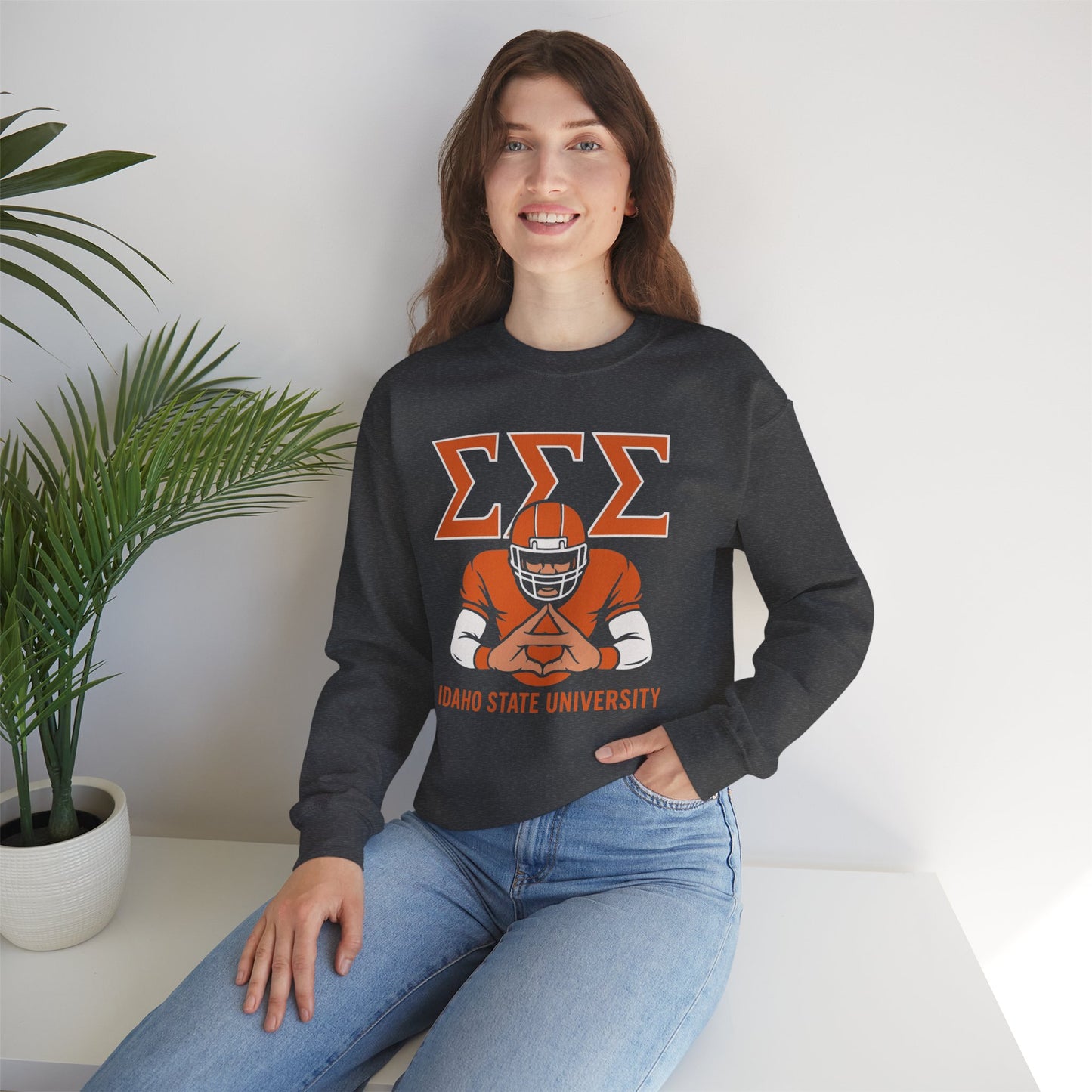 Tri Sigma Football Hand Sign Sweatshirt (ISU)