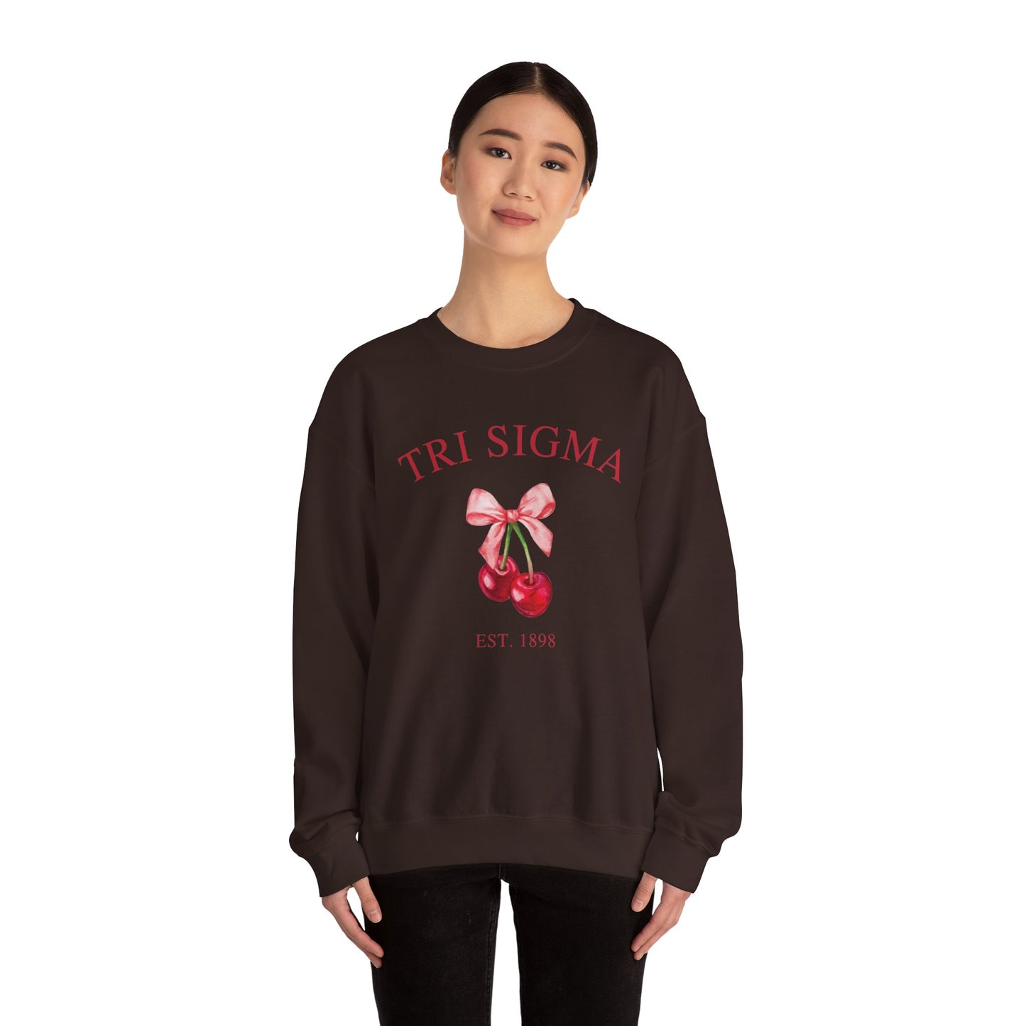 Tri Sigma Cherry Crewneck Sweatshirt