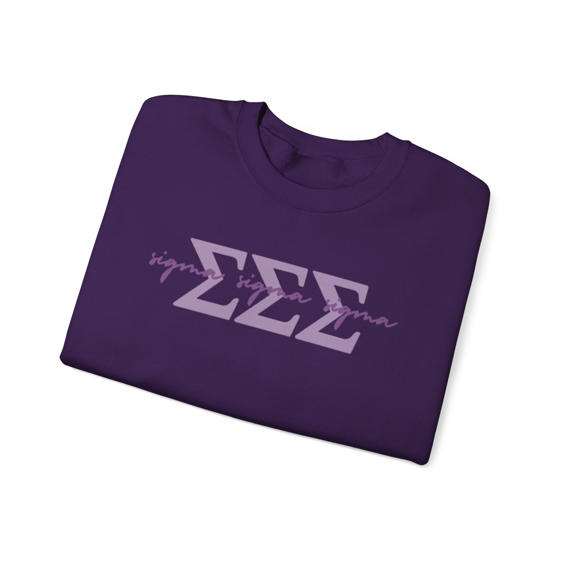 Simple Cursive Tri Sigma Crewneck - Boots & Co.